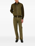 Ferragamo suede blouson with knitted details