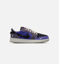 Air Jordan 1 Low OG Grade School - Regency Purple/Vapor Green/Black/Dark Raisin/Daybreak/Light Silver
