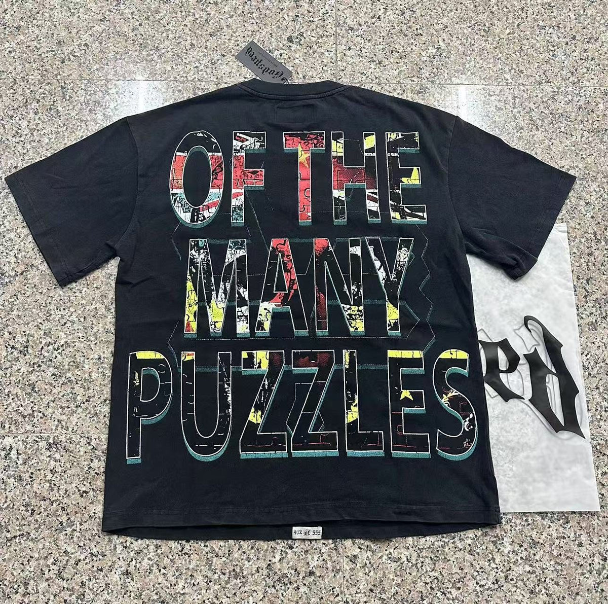 Godspeed Puzzle Skull Graphic T-Shirt