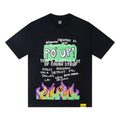 THAT'S A AWFUL LOT OF COUGH SYRUP PO UP Flame Graphic Short-Sleeve T-Shirt