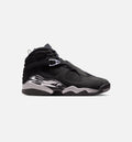 Air Jordan 8 Retro Chrome Black And Light Graphite Men's Lifestyle Shoes - Black / White / Light Graphite